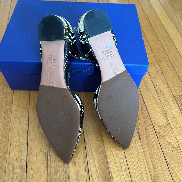 Aquazzurra Leather snake-print Scarlet Flat - Picture 11 of 14